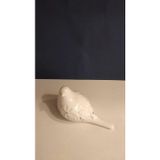 Beyaz Porselen Kuş Biblo, Taşlı Dekoratif Figür, 15x7.5 cm, Uzak Doğu Koleksiyon Objesi, Ev Dekorasyonu, 1 Adet