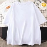 Beyaz Portakal Suyu Kawaii Anime Harajuku Tee Baskı Karikatür An Be - XL