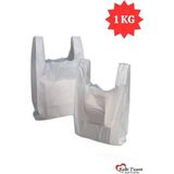 Beyaz Poşet Büyük Boy 1 kg Hışır Atlet Poşet Market Manav Poşeti Çöp Poşeti