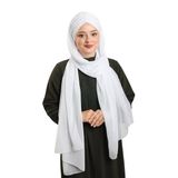 Beyaz Pratik Hazır Geçmeli Bone Şal Şifon Drapeli 2507_42