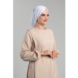Beyaz Pratik Hazır Geçmeli Tesettür Bone Sandy Büzgülü Salaş 2119_42