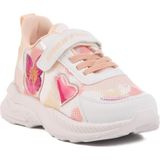 Beyaz-Pudra Hafif Esnek Çocuk Spor Ayakkabı Ruffon 2340 F - Beyaz - Pudra
