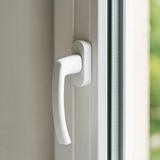Beyaz Pvc Pencere Kolu Pimapen Uyumlu, Sağ-Sol Açılır, Yedek Balkon Vidalı Plastik Kol Mekanizması - 1