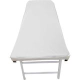 Beyaz Pvc Silinebilir Sedye Örtüsü 4 Köşesi Lastikli 70X190 Cm