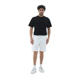 Beyaz Rahat Kesim Pamuklu Erkek Spor Şortu Beyaz M