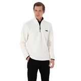 Beyaz Regular Fit Yarım Fermuarlı Polar Sweatshirt 50314056 VR013