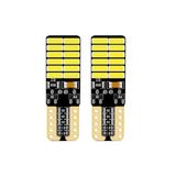 Beyaz Renk 24 Ledli 2 Adet T10 Dipsiz Led Ampul Park Ampulü Yüksek Işık Güçlü Canbuslü