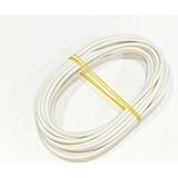 Beyaz Renk 2,5mm Cam Elyaf Örgü Yanmaz Kablo 5metre, -60/+180°C