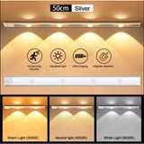 Beyaz Renk 4 LED 50 cm Hareket Sensörlü LED Işık Tezgah Altı Ofis Ev LED Lamba - 100 - 200 W