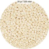 Beyaz Renk 4 Mm Yaklaşık 220 Adet/20 Gram Cam Boncuk Oya Yazma Bileklik Ve Kolye
