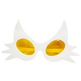 Beyaz Renk Bıyık Tasarımlı Kedi Parti Gözlüğü 19x11 cm (4604)