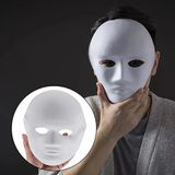 Beyaz Renk Boyanabilir Anonim Tam Yüz Cosplay Maske 24X18 Cm (5433)