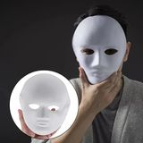 Beyaz Renk Boyanabilir Anonim Tam Yüz Cosplay Maske 24X18 Cm P118042s6519