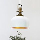 Beyaz Renk Eskitme Başlıklı Tekli Avize Salon Masaüstü Mutfak Cafe Tekli Sarkıt Lamba Vintage
