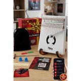 Beyaz Renk Gerçek Ağaç Kalimba 17 Tuşlu Full Set