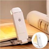 Beyaz Renk Kitap Okuma Işığı 3 Farklı Işık Rengi 3 Kademe Işık Kitap Ayıracı Usb Şarjlı Beyaz