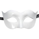 Beyaz Renk Masquerade Kostüm Partisi Venedik B Maskesi