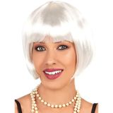 Beyaz Renk Parti Peruğu Kısa Küt Saç (5264)