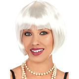 Beyaz Renk Parti Peruğu Kısa Küt Saç (5433)