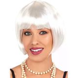 Beyaz Renk Parti Peruğu Kısa Küt Saç Go53/04547