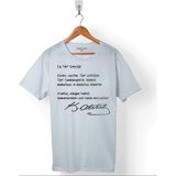 Beyaz Renk T-Shirt Ey Türk Gençliği Gençliğe Hitabe Atatürk Baskılı Unisex Tişört - M
