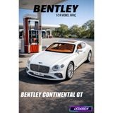 Beyaz Renkli Bentley Continental GT 1/24 Diecast Koleksiyon Maket Model Araba