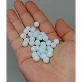 Beyaz Renkli Cam Boncuk 8mm/50adet (51664)