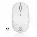 Beyaz Renkli Ergonomik Sessiz Kablosuz Mouse – USB Alıcılı, Ofis ve Oyun İçin Konforlu Bilgisayar Faresi MS6310