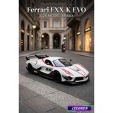 Beyaz Renkli Ferrari FXX-K 1/24 Diecast Koleksiyon Maket Model Araba