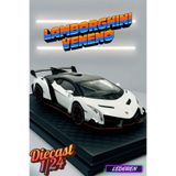 Beyaz Renkli Lamborghini Veneno 1/24 Diecast Koleksiyon Maket Model Araba CHE ZHİ