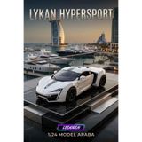 Beyaz Renkli Lykan Hypersport 1/24 Diecast Koleksiyon Maket Model Araba