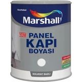 Beyaz Renkli Marshall Solvent Bazlı Panel Kapı Boyası 1 Lt Uzun Ömürlü ve Silinebilir