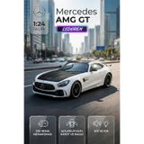 Beyaz Renkli Mercedes Benz Amg GT 1/24 Diecast Koleksiyon Maket Model Araba CHE ZHİ
