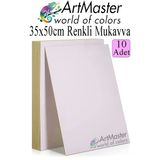 Beyaz Renkli Mukavva 35X50 Cm 10 Adet 1 Paket Renkli Sert Karton 1.0 Mm Anasınıfı Hobi Etkinlik Okul Öncesi Elişi