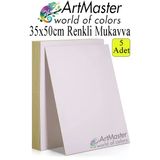 Beyaz Renkli Mukavva 35X50 Cm 5 Adet 1 Paket Renkli Sert Karton 1.0 Mm Anasınıfı Hobi Etkinlik Okul Öncesi Elişi