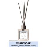 Beyaz Sabun Çubuklu Oda Kokusu Bambu Kokusu Kare Şişe White Soup Reed Diffuser 100ml