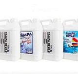 Beyaz Sabun Kokulu Tampa 4lü Set 2 Adet Yüzey Temizleyici 5 Lt Yumuşatıcı 5 Lt ve El SABUNU5LT
