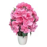Beyaz Saksıda Yapay Ortanca Ağacı 40 Cm