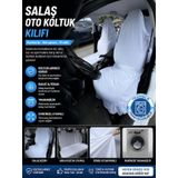 Beyaz Salaş Kefen Oto Koltuk Kılıfı 1 Takım