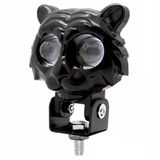 Beyaz Sarı Çakarlı Led Kedi Off Road, Motosiklet Sis Farı Çalışma Lambası 12-24V 20W