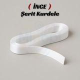 Beyaz Saten Kurdele 1 cm 10 Metre, Bohça Çeyiz Özel Gün Hediye Süsleme Kurdelesi
