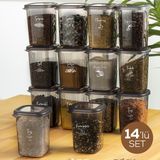Beyaz Serigrafi Etiketli 14LÜ Luna Baharatlık 450 ml Kaşıksız - Antrasit