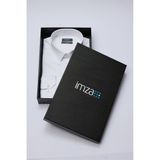 Beyaz Sert Yaka Uzun Kol Cepsiz Slim Fit %100 Pamuk Gömlek 1004260324