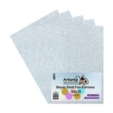 Beyaz Simli Karton 50x70 5 Adet Artlantis Simli Karton Beyaz 5 Adet 50*70