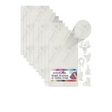 Beyaz Simli Karton A4 20x30 cm 10 lu 1 Paket Simli Fon Kartonu Parıltılı Kağıt Anasınıfı Kreş Etkinlik Proje