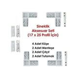 Beyaz Sineklik Aksesuar Set Kapı Pencere Sineklik Aksesuar Set Sineklik Tamirat Menteşeli