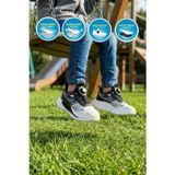 Beyaz-Siyah Fileli Akıllı Bağcıklı Kız Çocuk Spor Ayakkabı Sneaker 26Y530 F