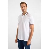 Beyaz Slim Düz Baskısız Pike Polo Yaka Tişört