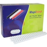 Beyaz Spiral Plastik 235-280 Sayfa Kapasiteli 28 Mm, 50'li Paket - Seçenek 1 - Ahşap - Siyah
