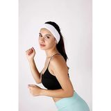 Beyaz Sporcu Saç Bandı, Ter Bandı Ve Headband